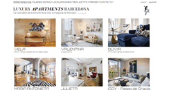 Desktop Screenshot of luxuryapartments-barcelona.com